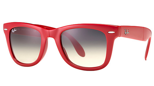 red wayfarer glasses