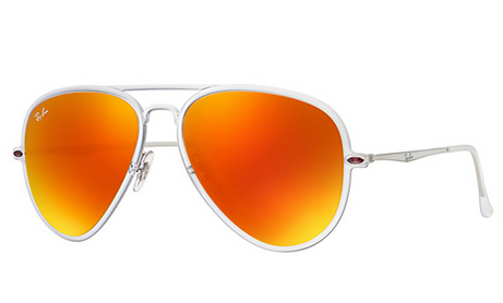 ray ban red mirror lens