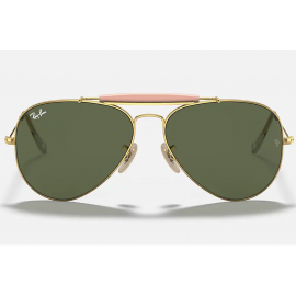 Ray Ban Outdoorsman II RB3029 sunglasses – Gold Frame / Green Classic G-15 Lens