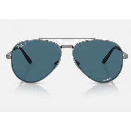 Ray Ban Aviator II Titanium RB8225 sunglasses – Gunmetal Frame / Polarized Blue Chromance Classic Lens