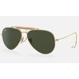 Ray Ban Outdoorsman Aviation RB3030 sunglasses – Gold Frame / Green Classic G-15 Lens