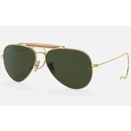 Ray Ban Outdoorsman Aviation Collection RB3030 sunglasses – Gold Frame / Green Classic G-15 Lens