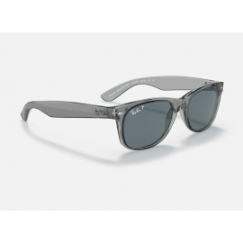 Ray Ban New Wayfarer Classic Transparent Grey RB2132 Sunglasses Blue Classic