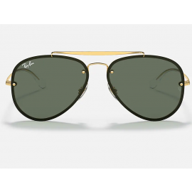 Ray Ban Blaze Aviator RB3584N sunglasses – Gold Frame / Green Classic Lens