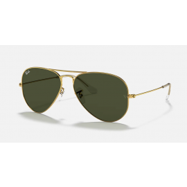 Ray Ban Aviator Classic RB3025 sunglasses – Gold Frame / Green Classic G-15 Lens
