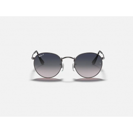 Ray Ban Round Metal Sunglasses Gunmetal Blue/Grey Gradient