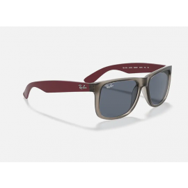 Ray Ban Justin Color Mix Transparent Grey RB4165 Sunglasses Dark Blue Classic