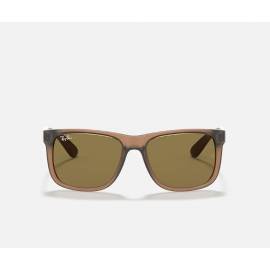 Ray Ban Justin Color Mix Transparent Brown RB4165 Sunglasses Dark Brown Classic B-15