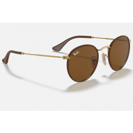 Ray Ban Round Craft RB3475Q sunglasses – Brown Frame / Brown Classic B-15 Lens