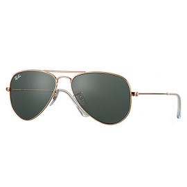 Ray Ban Aviator Classic RB3044 sunglasses - Gold Frame / Green Lens