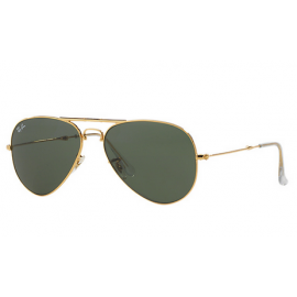 Ray Ban Aviator Folding RB3479 sunglasses - Gold Frame / Green Lens