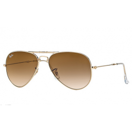 Ray Ban Aviator Folding RB3479 sunglasses - Gold Frame / Light Brown Lens