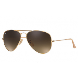 Ray Ban Aviator Gradient RB3025 sunglasses - Gold Frame / Brown Gradient Lens