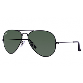 Ray Ban Aviator Large Metal II RB3026 sunglasses - Black Frame / Green Lens