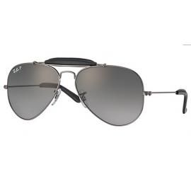 Ray Ban Aviator Outdoorsman Craft At Collection RB3422Q sunglasses – Gunmetal Frame / Grey Gradient Lens