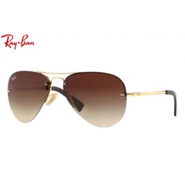 Ray Ban Aviator RB3449 sunglasses – Gold Frame / Brown Gradient Lens