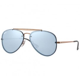 Ray Ban Blaze Aviator RB3584N sunglasses – Bronze-Copper Frame / Violet Mirror Lens