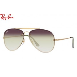 Ray Ban Blaze Aviator RB3584N sunglasses – Gold Frame / Green Grey Gradient Lens