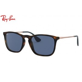 Ray Ban Chris RB4187 sunglasses – Tortoise; Bronze-Copper Frame / Blue Classic Lens