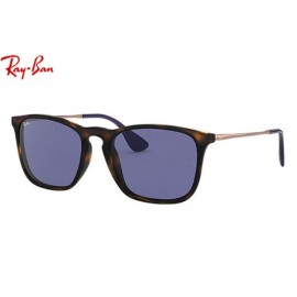 Ray Ban Chris RB4187 sunglasses – Tortoise; Bronze-Copper Frame / Dark Violet Classic Lens