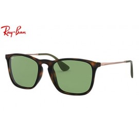 Ray Ban Chris RB4187 sunglasses – Tortoise; Bronze-Copper Frame / Green Classic Lens