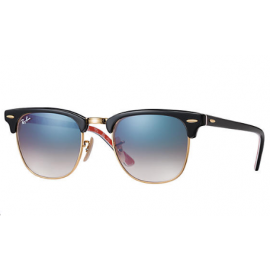 Ray Ban Clubmaster @Collection RB3016 sunglasses – Black Frame / Light Blue Gradient Lens