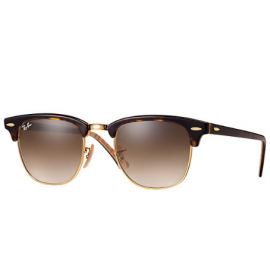 Ray Ban Clubmaster @Collection RB3016 sunglasses – Tortoise Frame / Light Brown Gradient Lens