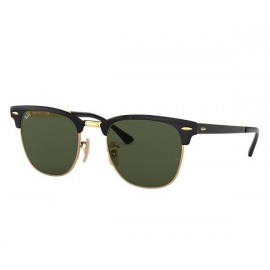 Ray Ban Clubmaster Metal RB3716 sunglasses – Black Frame / Green Classic G-15 Lens