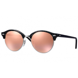 Ray Ban Clubround Flash Lenses RB4246 sunglasses – Black Frame / Copper Flash Lens