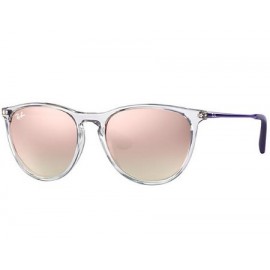 Ray Ban Erika Izzy RJ9060S sunglasses – Transparent; Violet Frame / Copper Gradient Mirror Lens