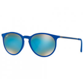 Ray Ban Erika RB4274 sunglasses – Blue; Gunmetal Frame / Blue Gradient Flash Lens