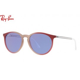 Ray Ban Erika RB4274 sunglasses – Light Brown Frame / Gunmetal Dark Violet Classic Lens