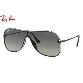 Ray Ban RB4311N sunglasses – White; Black Frame / Grey Gradient Lens