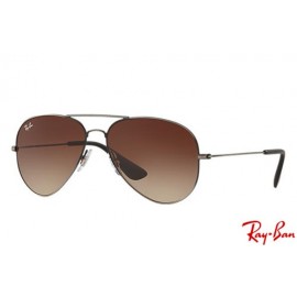 Ray Ban Highstreet RB3558 sunglasses – Antique Black; Black Frame / Brown Gradient Lens