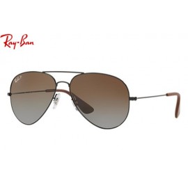 Ray Ban Highstreet RB3558 sunglasses – Black Frame / Brown Gradient Lens