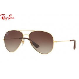 Ray Ban Highstreet RB3558 sunglasses – Gold Frame / Brown Gradient Lens