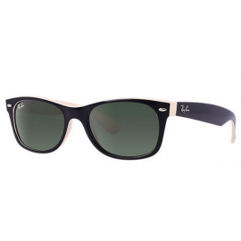 Ray Ban RB2132 New Wayfarer Color Mix sunglasses – Black Frame / Green Classic G-15 Lens
