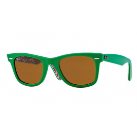 Ray Ban RB2140 Original Wayfarer Rare Prints sunglasses – Multicolor Frame / Green Classic G-15 Lens