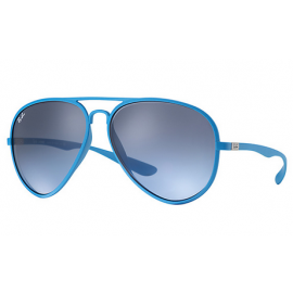 Ray Ban RB4180 Aviator Liteforce sunglasses – Light Blue Frame / Blue Gradient Lens