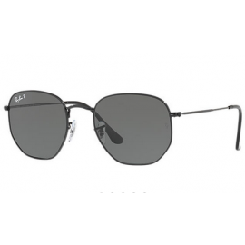 Ray Ban RB3548N Hexagonal Flat Lenses sunglasses – Black Frame / Green Classic G-15 Lens