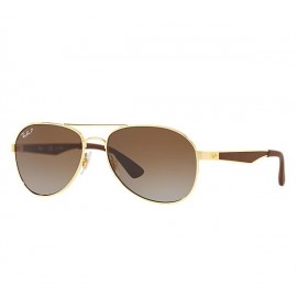 Ray Ban RB3549 sunglasses – Gold Frame / Brown Gradient Lens