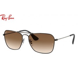 Ray Ban RB3610 Highstreet Sunglasses – Antique Black; Black Frame / Brown Gradient Lens