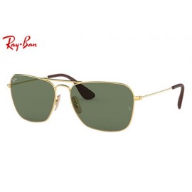 Ray Ban RB3610 Highstreet Sunglasses – Gold Frame / Green Classic Lens