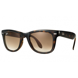 Ray Ban RB4105 Wayfarer Folding Classic sunglasses – Tortoise Frame / Light Brown Gradient Lens