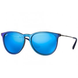 Ray Ban RB4171 Erika Classic sunglasses – Blue; Silver Frame / Blue Mirror Gradient Lens