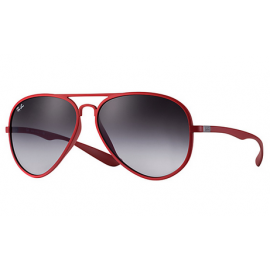 Ray Ban RB4180 Aviator Liteforce sunglasses – Red Frame / Grey Gradient Lens