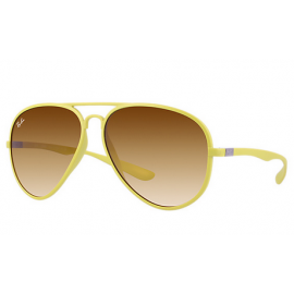 Ray Ban RB4180 Aviator Liteforce sunglasses – Yellow Frame / Yellow/brown Lens