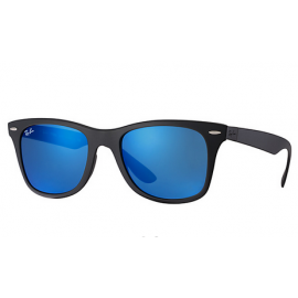 Ray Ban RB4195 Wayfarer Liteforce sunglasses – Black Frame / Blue Mirror Lens