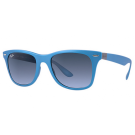 Ray Ban RB4195 Wayfarer Liteforce sunglasses – Light Blue Frame / Blue Gradient Lens