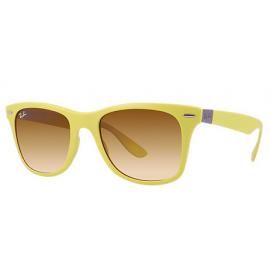 Ray Ban RB4195 Wayfarer Liteforce sunglasses – Yellow Frame / Yellow/Brown Gradient Lens